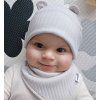 Čepice cute RIB LIGHT GREY