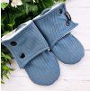 Capáčky barefoot s fleesem RIB Light blue