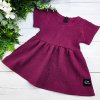Dívčí letní princess šaty mušelín WINE