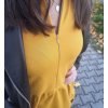 Dámské teplákové BOHO šaty MUSTARD