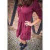 Dámské teplákové BOHO šaty BORDÓ