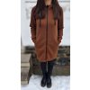 Dámský WARM kabát Hnědá