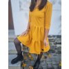 Dámské teplákové BOHO šaty MUSTARD