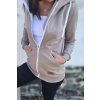 Mikina dámská PÍSKOVÁ zipper