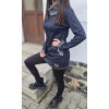Dámské zateplené mikinošaty JEANS