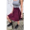 Zavinovací sukně BORDÓ