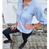 Dámská mušelínová polokošile POWDER BLUE