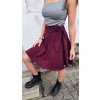 Zavinovací sukně BORDÓ