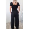 PROSTĚ BOŽÍ široké kalhoty silk BLACK