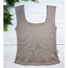 RIVA - top s vykrojenými zády PÍSKOVÁ