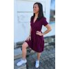 Dámské mušelínové BOHO šaty WINE