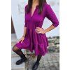 Dámské teplákové BOHO šaty MAGENTA