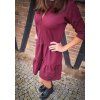 Dámské teplákové BOHO šaty BORDÓ