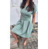 Mušelínové šaty KATE s kapsami MENTOL