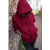 Pánská mikina UNIT WARM MERLOT se zipem