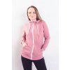 starorůžová mikina na zip