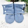 Capáčky barefoot s beránkem wafle BLUE white