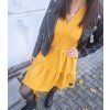 Dámské teplákové BOHO šaty MUSTARD