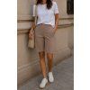 Dámské bermudy silk CAPUCCINO