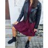 Dámské teplákové BOHO šaty BORDÓ