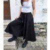 DÁMSKÁ tepláková kalhotová sukně BLACK