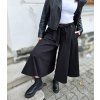 DÁMSKÁ tepláková kalhotová sukně BLACK