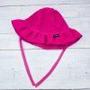 Klobouk ŘASENÝ mušelín FUCHSIA