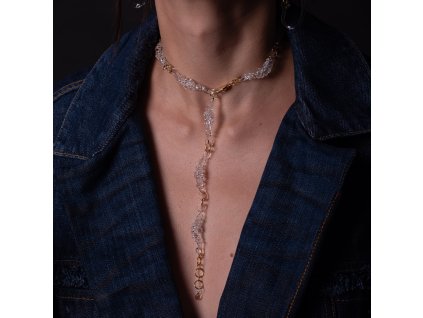 NÁHRDELNÍK WIGGLE LINE 9  nine