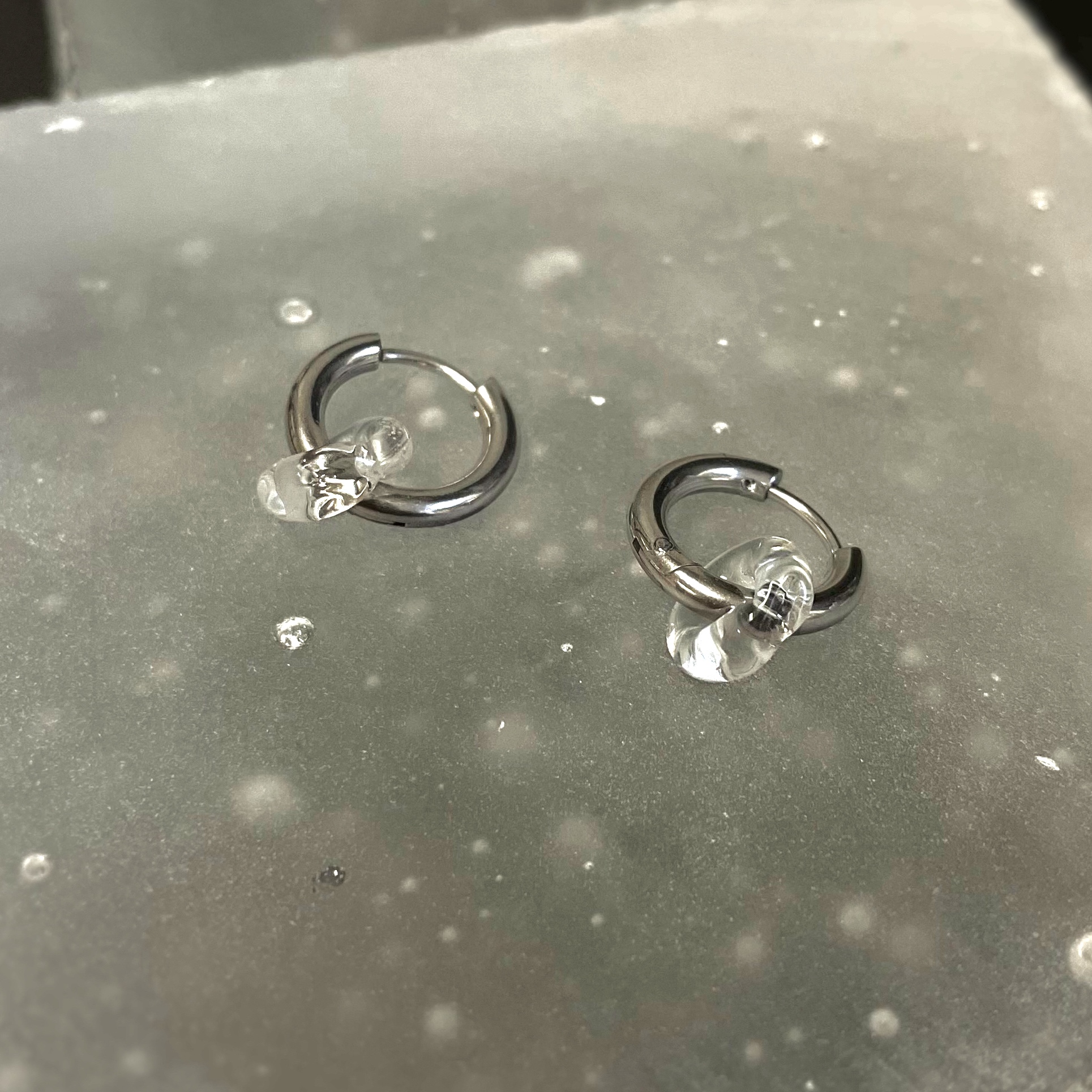 NÁUŠNICE RINGS MINI Barva: chirurgická ocel postříbřená