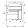srubova sauna3226 rozmery