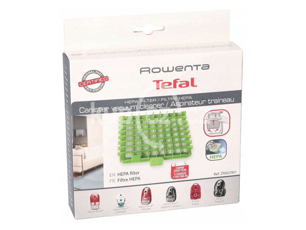 FILTR HEPA ROWENTA SILENCE FORCE ORYGINALNY Waga produktu z opakowaniem jednostkowym 0 14 kg