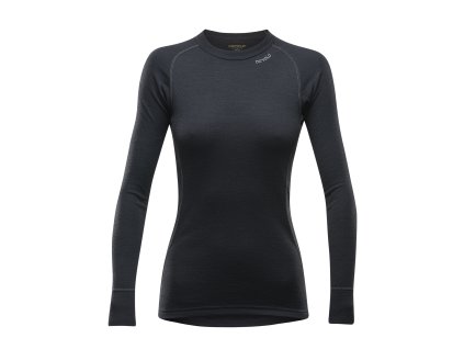 DEVOLD DUO ACTIVE DÁMSKÉ TEPLÉ VLNĚNÉ TRIKO BLACK