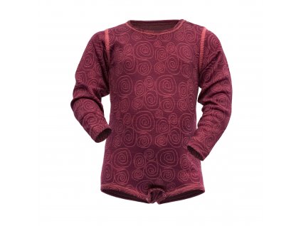 DEVOLD DUO ACTIVE BABY BODY BEETROOT