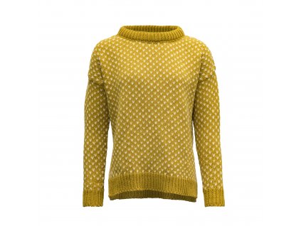 DEVOLD Nordsjø Wool Sweater DÁMSKÝ KLASICKÝ VLNĚNÝ SVETR Arrowwood