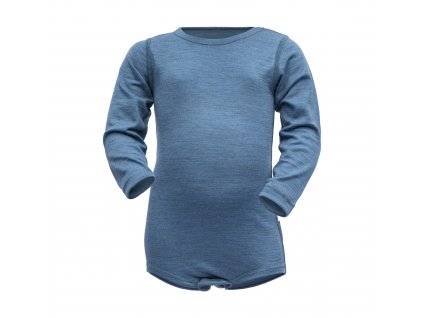 DĚTSKÉ MERINO BODY DEVOLD BREEZE MODRÁ