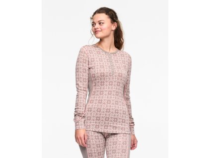 DÁMSKÉ VLNĚNÉ TRIKO S DLOUHÝM RUKÁVEM KARI TRAA Rose Ls Taupe