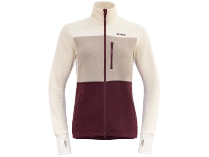DÁMSKÁ VLNĚNÁ BUNDA DEVOLD THERMO WOOL Port/Raw White/Stone