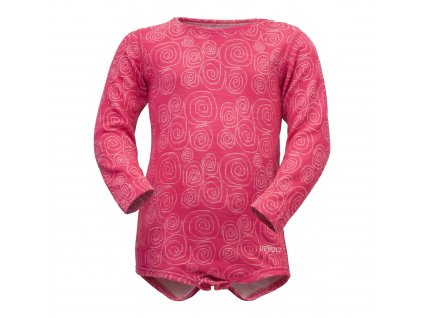 DEVOLD ACTIVE BATOLECÍ DVOUVRSTVÉ VLNĚNÉ BODY WATERMELON