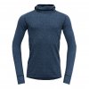 Pánské triko s kapucí DEVOLD Kvitegga Man Hoodie Flood