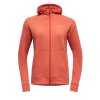 DÁMSKÁ MERINO MIKINA S KAPUCÍ DEVOLD Everyday Zip Hoodie coral