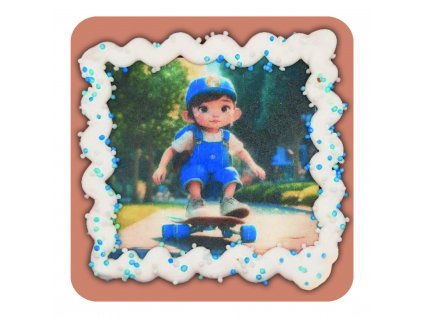 Medový perník s obrázkem skateboardisty, 50g