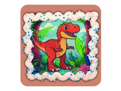 Medový perník s obrázkem dinosaura, 50g