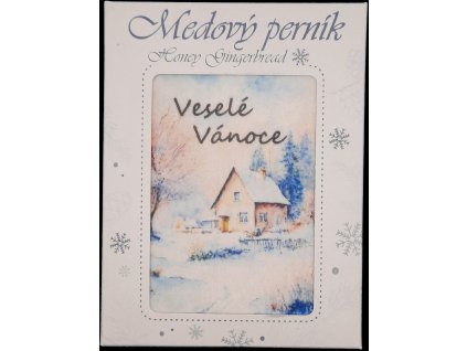 Medový perník v krabičce s obrázkem Veselé Vánoce 2, 70g