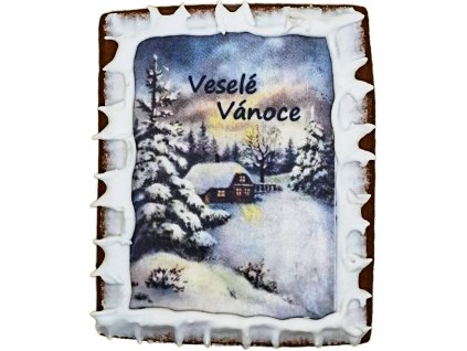 Veselé vánoce obdelník tmavé