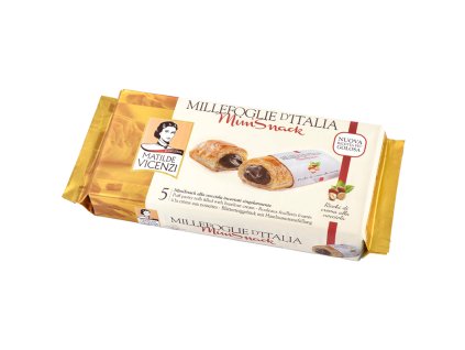 Millefoglie Minisnack s liskooříškovým krémem, 125g, Vicenzi ( Itálie )