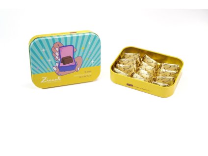 Gianduiotto Mini Latta, 68g, Ziccat ( Itálie ) zluta
