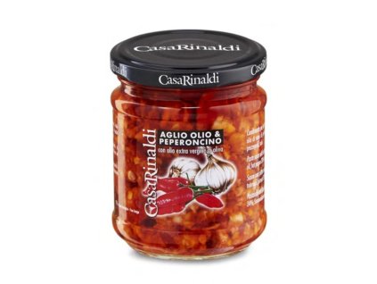 Omáčka Aglio, Olio e Peperoncino, 190g, Casa Rinaldi