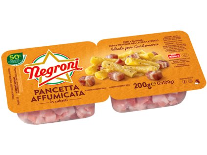 Pancetta kostičky slaniny z vepřového boku 2x100g, Negroni ( Itálie )