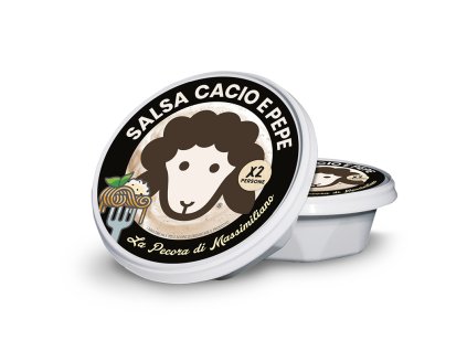 Krémový ovčí sýr s černým pepřem, 125g, Formaggeria Toscana ( Itálie )
