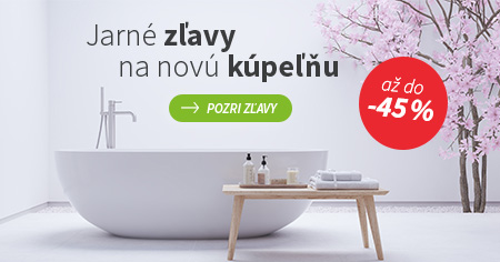 Jarné zľavy až do -45 % na Kupelnashop.sk